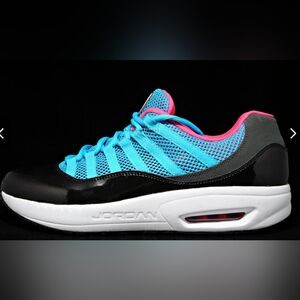 Jordan Air 11 South Beach Black Pink and Blue Shoes